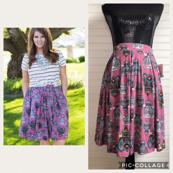 LuLaRoe Dresses & Skirts - Lularoe Madison Owl Midi Skirt